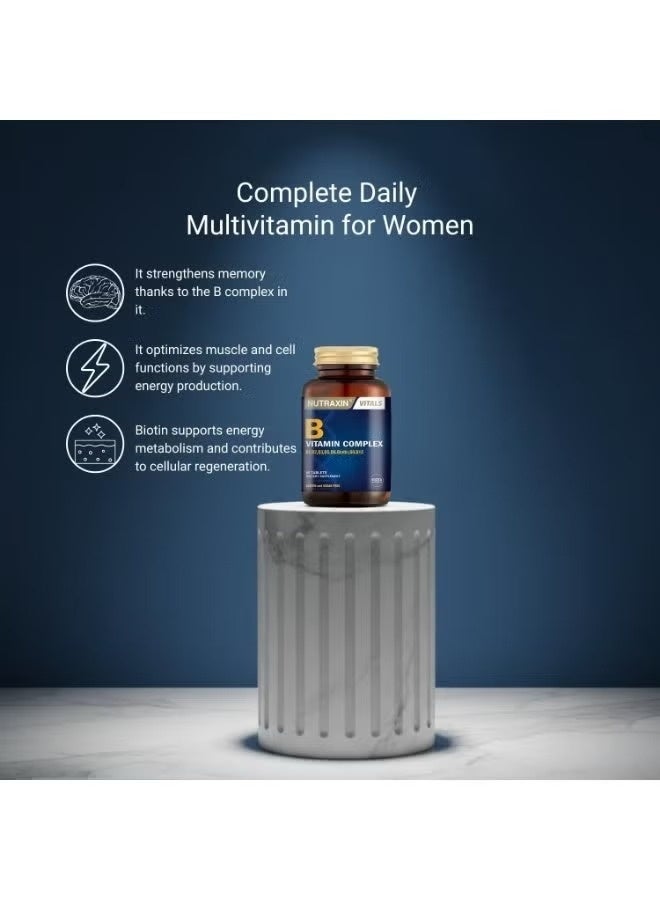 Nutraxin B Vitamin Complex 60 Tablets: Energy, Nerve, Skin Support - Image 4